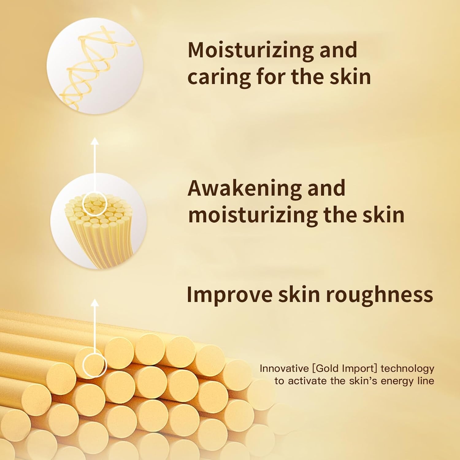 24K Gold Bio Collagen Face Mask, Hydrating Bio Collagen Mask Overnight Collagen Mask Hydrating Collagen Real Deep Mask Skin (34G X4Ea)
