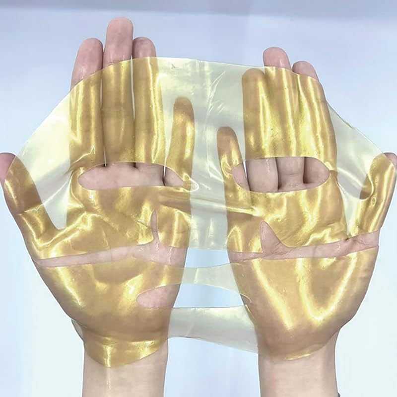 24K Gold Bio Collagen Face Mask, Hydrating Bio Collagen Mask Overnight Collagen Mask Hydrating Collagen Real Deep Mask Skin (34G X4Ea)